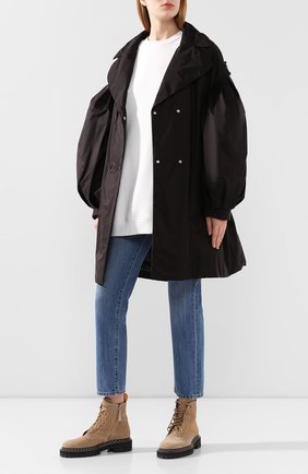 Женский плащ 4 moncler simone rocha MONCLER GENIUS черного цвета по цене 104700 руб., арт. F1-09W-1C511-00-C0538 | Фото 2 Женский плащ 4 moncler simone rocha MONCLER GENIUS черного цвета, арт. F1-09W-1C511-00-C0538 | Фото 2