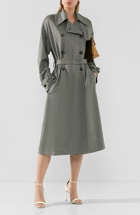 Женский тренч из вискозы M MISSONI хаки цвета по цене 79950 руб., арт. 2DA00029/2J001T | Фото 2 Женский тренч из вискозы M MISSONI хаки цвета, арт. 2DA00029/2J001T | Фото 2
