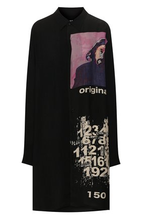 Женская рубашка из вискозы YOHJI YAMAMOTO черного цвета по цене 79950 руб., арт. NN-B86-821 | Фото 1 Женская рубашка из вискозы YOHJI YAMAMOTO черного цвета, арт. NN-B86-821 | Фото 1