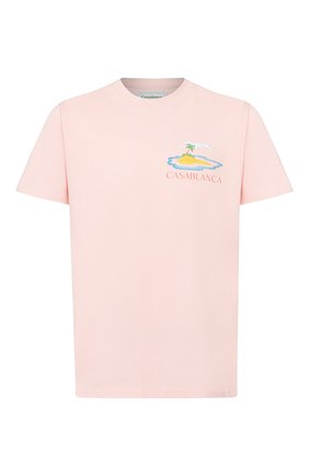Мужская хлопковая футболка CASABLANCA розового цвета по цене 10650 руб., арт. MS20-TS-001 CASA DRAG0N | Фото 1 Мужская хлопковая футболка CASABLANCA розового цвета, арт. MS20-TS-001 CASA DRAG0N | Фото 1
