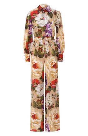 Женский шелковый комбинезон DOLCE & GABBANA бежевого цвета по цене 171500 руб., арт. F6H4LT/IS1A0 | Фото 1 Женский шелковый комбинезон DOLCE & GABBANA бежевого цвета, арт. F6H4LT/IS1A0 | Фото 1