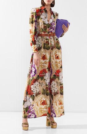 Женский шелковый комбинезон DOLCE & GABBANA бежевого цвета по цене 171500 руб., арт. F6H4LT/IS1A0 | Фото 2 Женский шелковый комбинезон DOLCE & GABBANA бежевого цвета, арт. F6H4LT/IS1A0 | Фото 2