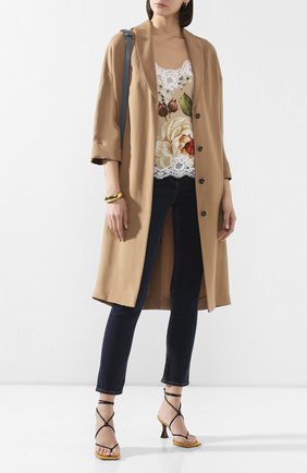Женская шелковый топ DOLCE & GABBANA бежевого цвета по цене 52600 руб., арт. 07A00T/FSAZN | Фото 2 Женская шелковый топ DOLCE & GABBANA бежевого цвета, арт. 07A00T/FSAZN | Фото 2