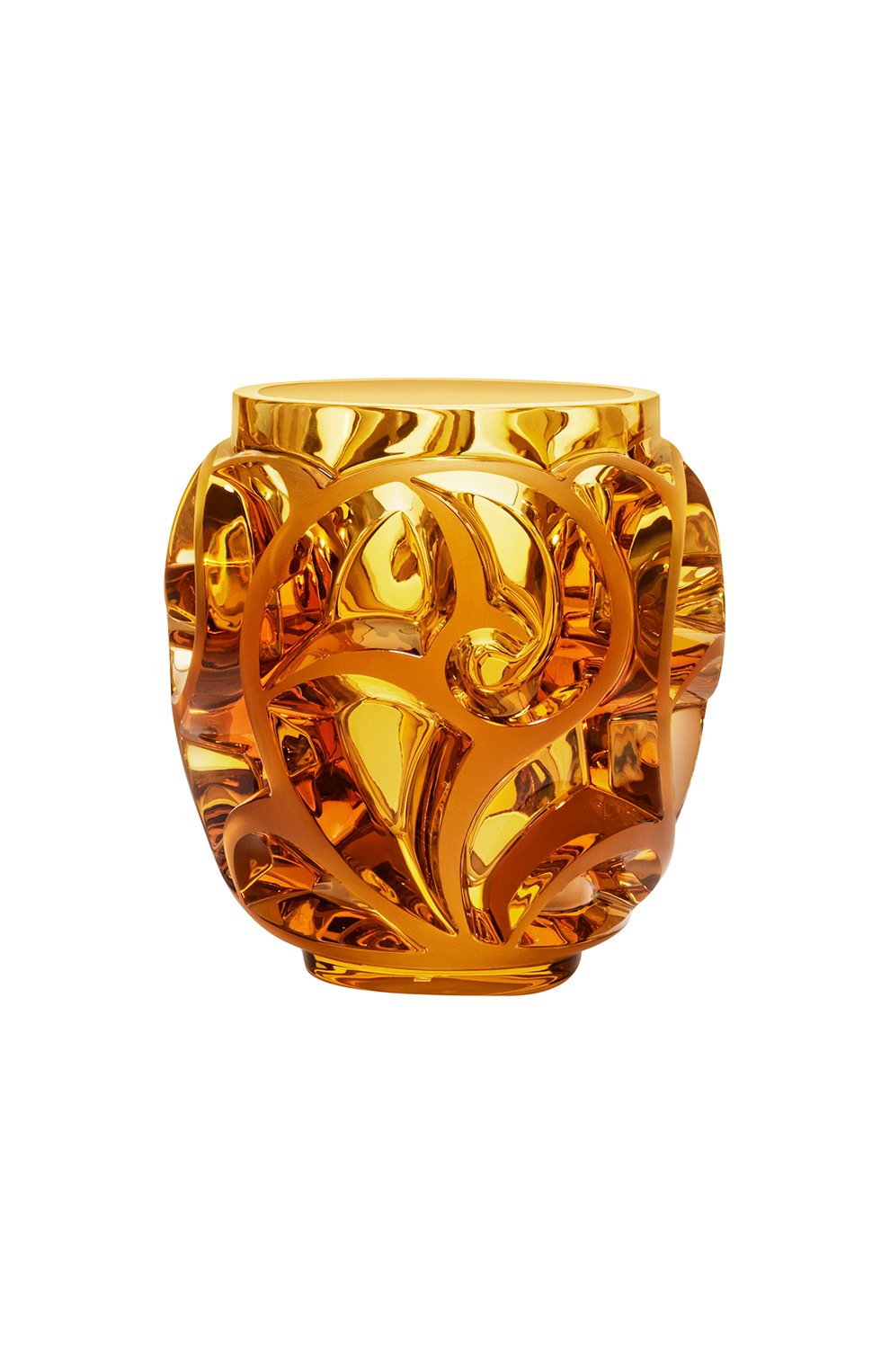 Мужского ваза tourbillons LALIQUE оранжевого цвета, арт. 10410700 | Фото 1