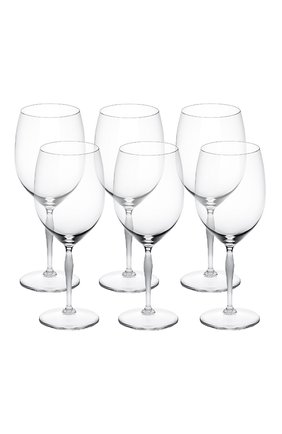 Набор из 6-ти бокалов для вина bordeaux 100 points LALIQUE прозрачного цвета, арт. 10332300 | Фото 1 (Интерьер_коллекция: 100 Points; Ограничения доставки: fragile-2)