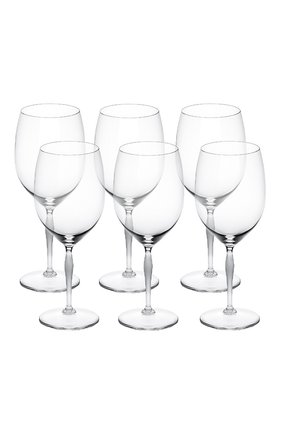 Набор из 6-ти бокалов для вина bordeaux 100 points LALIQUE прозрачного цвета по цене 149500 руб., арт. 10332300 | Фото 1 Набор из 6-ти бокалов для вина bordeaux 100 points LALIQUE прозрачного цвета, арт. 10332300 | Фото 1 (Интерьер_коллекция: 100 Points; Ограничения доставки: fragile-2)