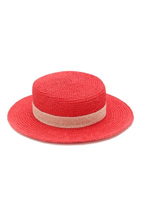 Женская шляпа kiki из рафии MAISON MICHEL красного цвета по цене 47350 руб., арт. 1041055001/KIKI | Фото 1 Женская шляпа kiki из рафии MAISON MICHEL красного цвета, арт. 1041055001/KIKI | Фото 1