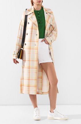 Женские кожаные кеды TOD’S белого цвета по цене 39000 руб., арт. XXW31C0CU10JUS | Фото 2 Женские кожаные кеды TOD’S белого цвета, арт. XXW31C0CU10JUS | Фото 2