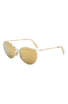 Женские солнцезащитные очки CELINE EYEWEAR золотого цвета по цене 27500 руб., арт. 40136U | Фото 1 Женские солнцезащитные очки CELINE EYEWEAR золотого цвета, арт. 40136U | Фото 1