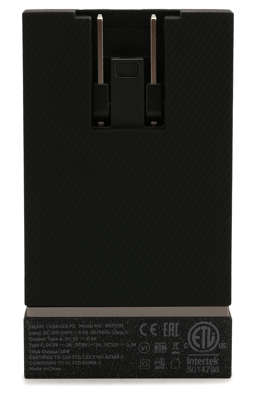 Сетевое зарядное устройство smart charger usb-a/usb-c NATIVE UNION серого цвета по цене 5390 руб., арт. SMART-PD-GRY-INT | Фото 5 Сетевое зарядное устройство smart charger usb-a/usb-c NATIVE UNION серого цвета, арт. SMART-PD-GRY-INT | Фото 5