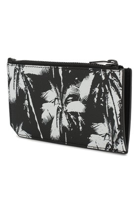 Мужской кожаный футляр для кредитных карт SAINT LAURENT черно-белого цвета по цене 21400 руб., арт. 609362/1FHAU | Фото 2 Мужской кожаный футляр для кредитных карт SAINT LAURENT черно-белого цвета, арт. 609362/1FHAU | Фото 2