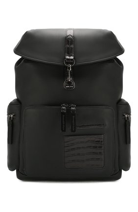 Мужской кожаный рюкзак ERMENEGILDO ZEGNA черного цвета по цене 221000 руб., арт. C1555E-LHAPS/AMIS | Фото 1 Мужской кожаный рюкзак ERMENEGILDO ZEGNA черного цвета, арт. C1555E-LHAPS/AMIS | Фото 1