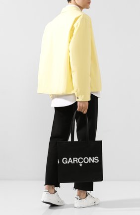 Мужская кожаная сумка COMME DES GARCONS PLAY черного цвета по цене 32400 руб., арт. SA9001HL | Фото 2 Мужская кожаная сумка COMME DES GARCONS PLAY черного цвета, арт. SA9001HL | Фото 2
