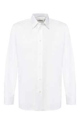 Мужская хлопковая рубашка JIL SANDER белого цвета по цене 29550 руб., арт. JSMQ740426-MQ24430 | Фото 1 Мужская хлопковая рубашка JIL SANDER белого цвета, арт. JSMQ740426-MQ24430 | Фото 1