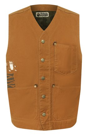Мужской джинсовый жилет BAPE коричневого цвета по цене 33100 руб., арт. 1F20140027 | Фото 1 Мужской джинсовый жилет BAPE коричневого цвета, арт. 1F20140027 | Фото 1