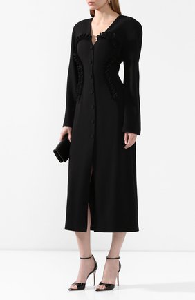 Женское шелковое платье ULYANA SERGEENKO черного цвета по цене 235000 руб., арт. ABM026FW19P (1213т19) | Фото 2 Женское шелковое платье ULYANA SERGEENKO черного цвета, арт. ABM026FW19P (1213т19) | Фото 2