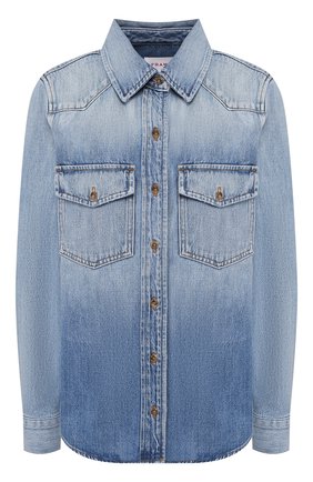 Женская джинсовая рубашка FRAME DENIM синего цвета по цене 24150 руб., арт. HDSH207 | Фото 1 Женская джинсовая рубашка FRAME DENIM синего цвета, арт. HDSH207 | Фото 1