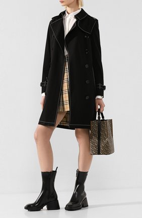 Женский хлопковый тренч egremont BURBERRY черного цвета по цене 155000 руб., арт. 8026223 | Фото 2 Женский хлопковый тренч egremont BURBERRY черного цвета, арт. 8026223 | Фото 2