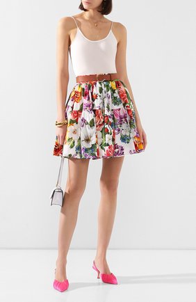 Женская хлопковая юбка DOLCE & GABBANA разноцветного цвета по цене 56750 руб., арт. F4BIXT/HS5F9 | Фото 2 Женская хлопковая юбка DOLCE & GABBANA разноцветного цвета, арт. F4BIXT/HS5F9 | Фото 2