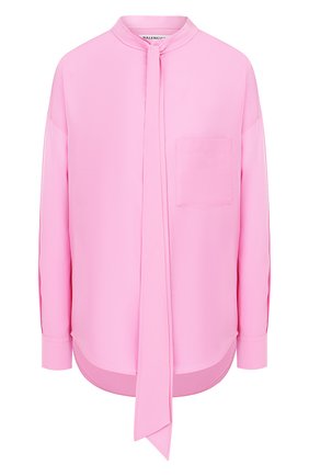 Женская блузка BALENCIAGA розового цвета по цене 71800 руб., арт. 520497/TF002 | Фото 1 Женская блузка BALENCIAGA розового цвета, арт. 520497/TF002 | Фото 1