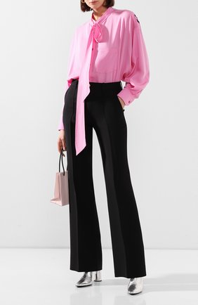 Женская блузка BALENCIAGA розового цвета по цене 71800 руб., арт. 520497/TF002 | Фото 2 Женская блузка BALENCIAGA розового цвета, арт. 520497/TF002 | Фото 2