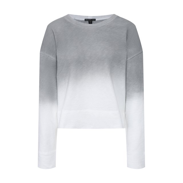 Хлопковый пуловер James Perse WXA3318SD, цвет серый, размер 48