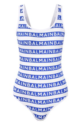 Женский слитный купальник BALMAIN синего цвета по цене 29950 руб., арт. BPBU00210 | Фото 1 Женский слитный купальник BALMAIN синего цвета, арт. BPBU00210 | Фото 1