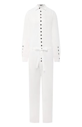 Женский хлопковый комбинезон ANN DEMEULEMEESTER белого цвета по цене 99500 руб., арт. 2001-1422-P-112-002 | Фото 1 Женский хлопковый комбинезон ANN DEMEULEMEESTER белого цвета, арт. 2001-1422-P-112-002 | Фото 1