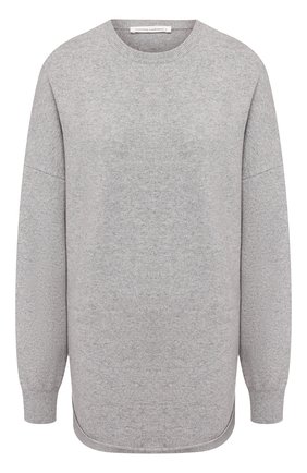 Женский кашемировый свитер EXTREME CASHMERE серого цвета по цене 46650 руб., арт. 053/CREW H0P | Фото 1 Женский кашемировый свитер EXTREME CASHMERE серого цвета, арт. 053/CREW H0P | Фото 1