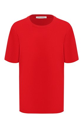 Женская кашемировая футболка EXTREME CASHMERE красного цвета по цене 21600 руб., арт. 064/TSHIRT | Фото 1 Женская кашемировая футболка EXTREME CASHMERE красного цвета, арт. 064/TSHIRT | Фото 1