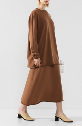 Женская кашемировая юбка EXTREME CASHMERE коричневого цвета по цене 54650 руб., арт. 138/MIDI | Фото 2 Женская кашемировая юбка EXTREME CASHMERE коричневого цвета, арт. 138/MIDI | Фото 2