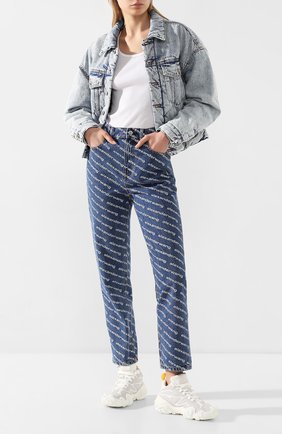 Женские джинсы DENIM X ALEXANDER WANG синего цвета по цене 32100 руб., арт. 4DC1204643 | Фото 2 Женские джинсы DENIM X ALEXANDER WANG синего цвета, арт. 4DC1204643 | Фото 2