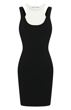 Женское платье ALEXANDERWANG.T черно-белого цвета по цене 42300 руб., арт. 4KC1206005 | Фото 1 Женское платье ALEXANDERWANG.T черно-белого цвета, арт. 4KC1206005 | Фото 1
