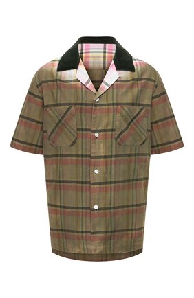 Женская хлопковая рубашка SACAI хаки цвета по цене 42650 руб., арт. 20-02279M | Фото 1 Женская хлопковая рубашка SACAI хаки цвета, арт. 20-02279M | Фото 1