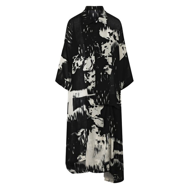 фото Платье из смеси вискозы и льна yohji yamamoto