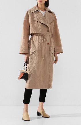 Женский хлопковый тренч ACNE STUDIOS бежевого цвета по цене 78900 руб., арт. A90229/W | Фото 2 Женский хлопковый тренч ACNE STUDIOS бежевого цвета, арт. A90229/W | Фото 2