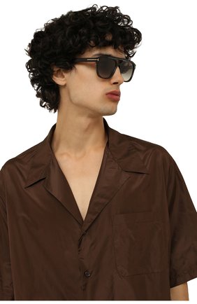 Мужские солнцезащитные очки TOM FORD коричневого цвета, арт. TF776 52B | Фото 2 (Тип очков: С/з; Региональные ограничения белый список (Axapta Mercury): RU; Кросс-КТ: С/з-мужское; Оптика Гендер: оптика-мужское; Очки форма: Прямоугольные)