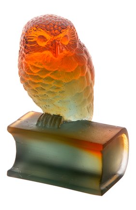 Скульптура сова на книге DAUM разноцветного цвета, арт. 03465-1 | Фото 1 (Ограничения доставки: fragile-2)