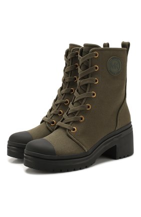 Женские текстильные ботинки corey MICHAEL MICHAEL KORS хаки цвета по цене 22800 руб., арт. 40R0C0ME5D | Фото 1 Женские текстильные ботинки corey MICHAEL MICHAEL KORS хаки цвета, арт. 40R0C0ME5D | Фото 1