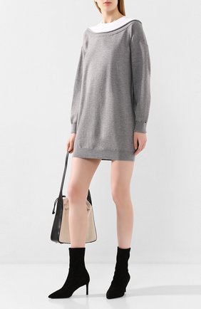 Женские замшевые ботильоны STUART WEITZMAN черного цвета по цене 51900 руб., арт. S5813 | Фото 2 Женские замшевые ботильоны STUART WEITZMAN черного цвета, арт. S5813 | Фото 2