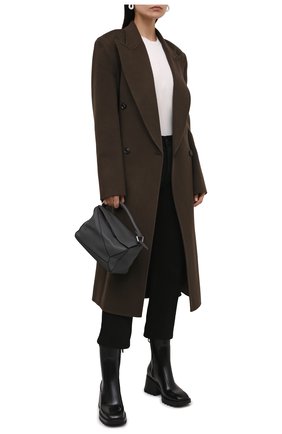 Женские резиновые ботинки betty CHLOÉ черного цвета по цене 34600 руб., арт. CHC19W239G8 | Фото 2 Женские резиновые ботинки betty CHLOÉ черного цвета, арт. CHC19W239G8 | Фото 2