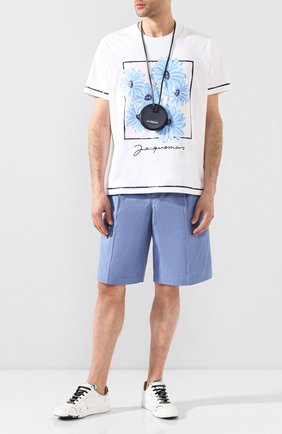 Мужской кожаный кошелек для монет le pitchou JACQUEMUS синего цвета по цене 24650 руб., арт. 205AC22/58390 | Фото 2 Мужской кожаный кошелек для монет le pitchou JACQUEMUS синего цвета, арт. 205AC22/58390 | Фото 2