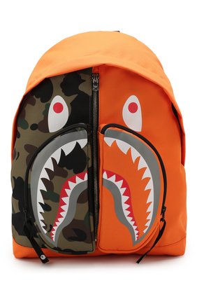 Мужской текстильный рюкзак BAPE оранжевого цвета по цене 16800 руб., арт. 1G30182003 | Фото 1 Мужской текстильный рюкзак BAPE оранжевого цвета, арт. 1G30182003 | Фото 1