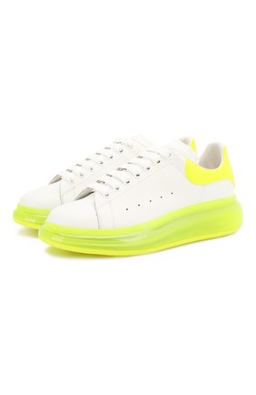 Мужские кожаные кеды ALEXANDER MCQUEEN желтого цвета по цене 42800 руб., арт. 604232/WHX9W | Фото 1 Мужские кожаные кеды ALEXANDER MCQUEEN желтого цвета, арт. 604232/WHX9W | Фото 1
