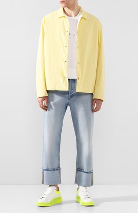 Мужские кожаные кеды ALEXANDER MCQUEEN желтого цвета по цене 42800 руб., арт. 604232/WHX9W | Фото 2 Мужские кожаные кеды ALEXANDER MCQUEEN желтого цвета, арт. 604232/WHX9W | Фото 2