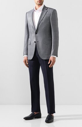 Мужские кожаные пенни-лоферы CORNELIANI темно-синего цвета по цене 85800 руб., арт. 85TM95-0120990 | Фото 2 Мужские кожаные пенни-лоферы CORNELIANI темно-синего цвета, арт. 85TM95-0120990 | Фото 2 (Материал внутренний: Натуральная кожа; Мужское Кросс-КТ: Лоферы-обувь; Стили: Классический; Материал внешний: Кожа)