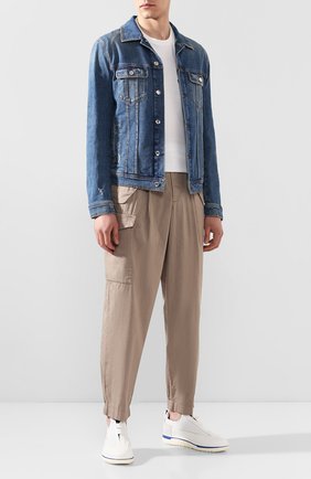 Мужские кожаные кроссовки GIORGIO ARMANI белого цвета по цене 85700 руб., арт. X2C658/XM447 | Фото 2 Мужские кожаные кроссовки GIORGIO ARMANI белого цвета, арт. X2C658/XM447 | Фото 2