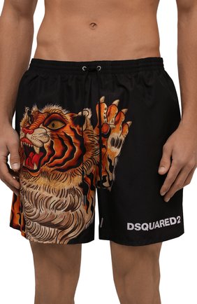 Детского плавки-шорты DSQUARED2 черного цвета по цене 18750 руб., арт. D7B553450 | Фото 2 Детского плавки-шорты DSQUARED2 черного цвета, арт. D7B553450 | Фото 2
