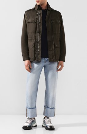 Мужской хлопковый свитшот MONCLER темно-синего цвета по цене 28900 руб., арт. F1-091-8G733-10-8098U | Фото 2 Мужской хлопковый свитшот MONCLER темно-синего цвета, арт. F1-091-8G733-10-8098U | Фото 2