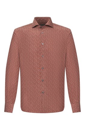 Мужская шелковая рубашка CORNELIANI оранжевого цвета по цене 39950 руб., арт. 85P102-0111946/00 | Фото 1 Мужская шелковая рубашка CORNELIANI оранжевого цвета, арт. 85P102-0111946/00 | Фото 1